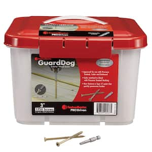 Guard Dog Exterior Deck Screws for Treated Lumber – 3 inch flat head wood screws (1750 Pack)