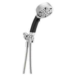 5-Spray 4.2 in. Single Wall Mount Handheld H2Okinetic Shower Head in Chrome