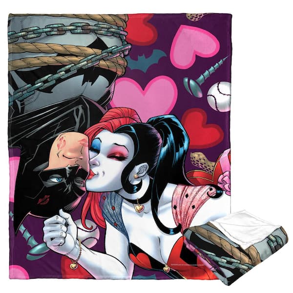 THE NORTHWEST GROUP Wb Dc Batman Harley And Batsy Silk Touch Multi-Colored Throw Blanket