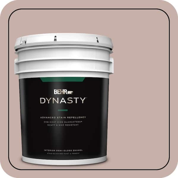 BEHR DYNASTY 5 gal. #N160-3 Vintage Charm One-Coat Hide Semi-Gloss Enamel Interior Stain-Blocking Paint & Primer