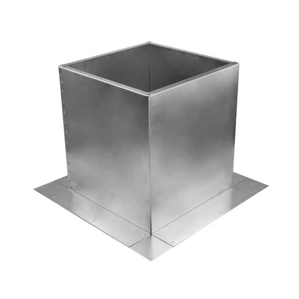 Active Ventilation Box is 10 in. Wide x 10 in. Long x 12 in. High Aluminum Roof Curb
