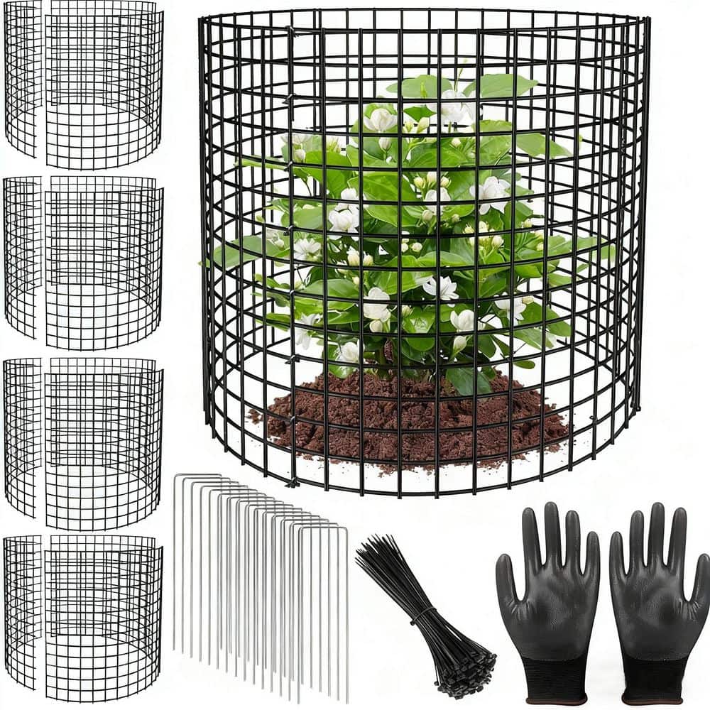 5 Pack 17 x 14 in. Metal Wire Plant Cages Mesh Plant Cage Garden Plant Protector for Keeping Animals Out price history on PriceWatchPro