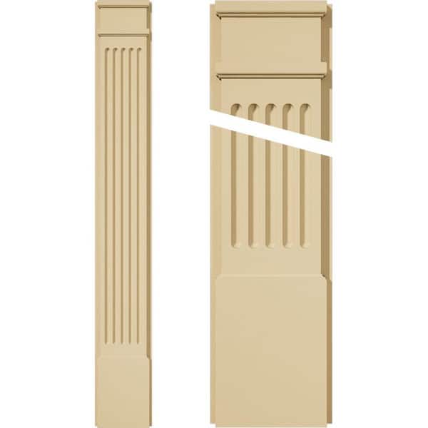 Ekena Millwork 2 in. D x 8 in. W x 60 in. L Primed Polyurethane Pilaster 1- Pack