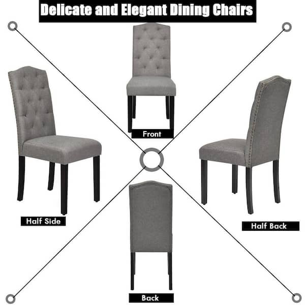 half back dining chairs