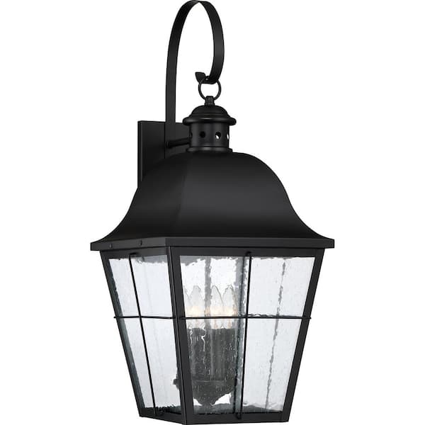 Quoizel Millhouse 1 Light Mystic Black, Colonial Style Outdoor Light Fixtures
