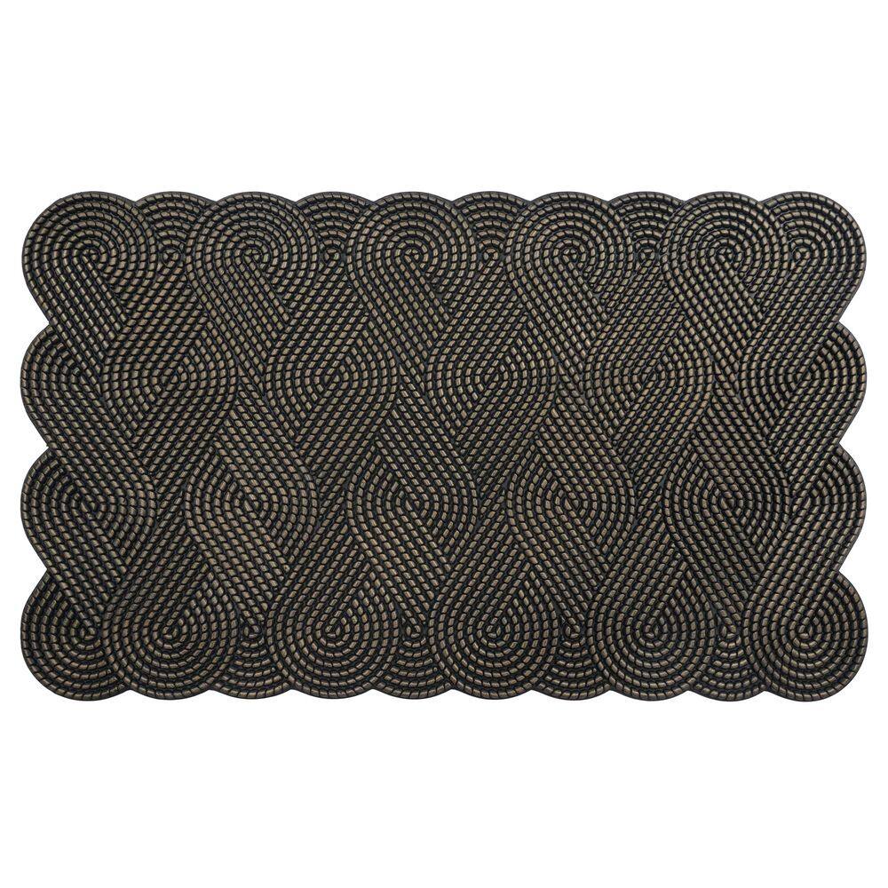 New Gold Knotted Rubber 18 in. x 30 in. Multi color Indoor/Outdoor Doormat price history on PriceWatchPro