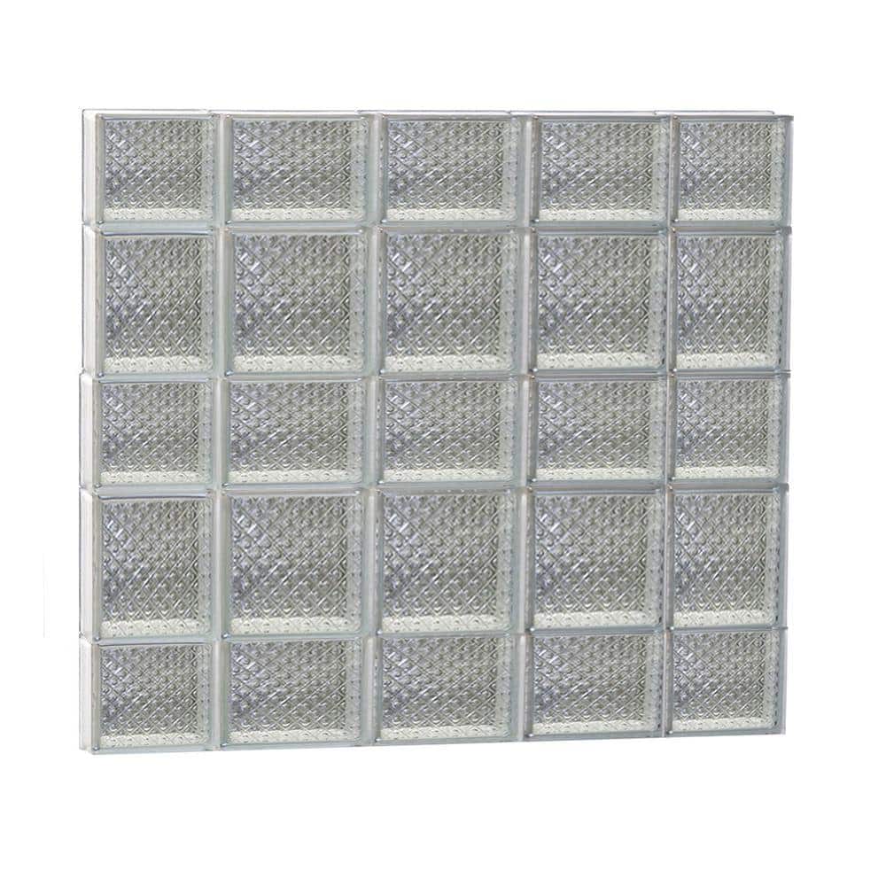 Clearly Secure 34.75 in. x 32.75 in. x 3.125 in. Frameless Diamond ...