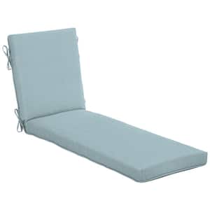 21 in. x 24 in. Outdoor Chaise Lounge Cushion in Surf
