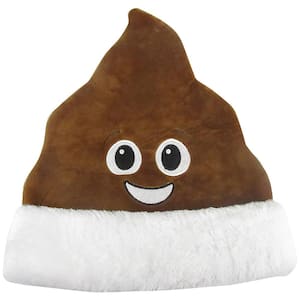 1.58 in. Christmas Emoji Hat-Poop