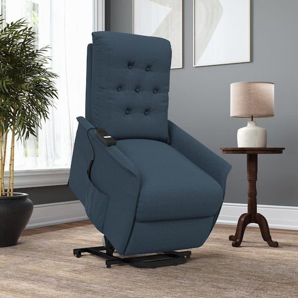 ProLounger Power Recline and Lift Chair in Caribbean Blue Plush Low-Pile  Velour RCL78-CNF55-LT - The Home Depot