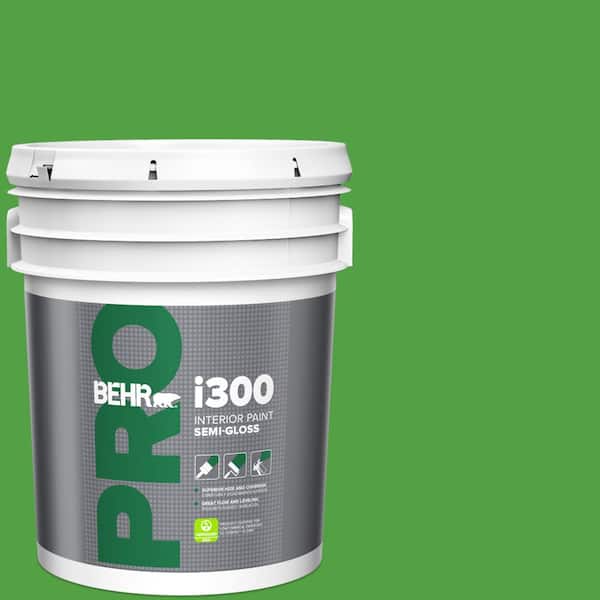 BEHR PRO 5 gal. #S-G-440 Green Acres Semi-Gloss Interior Paint