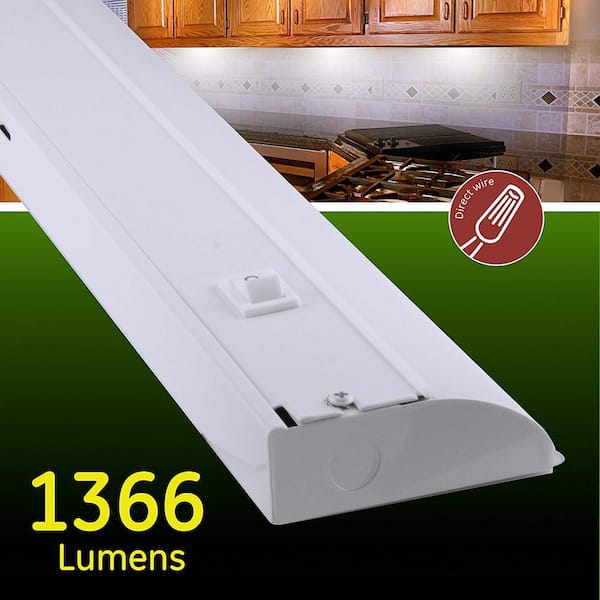 Under Cabinet LED Lighting, 12 inch LED Light Strip Bar, Daylight White 6500K USB LED Light, Small Thin LED Under Counter Lighting for Kitchen/Room/