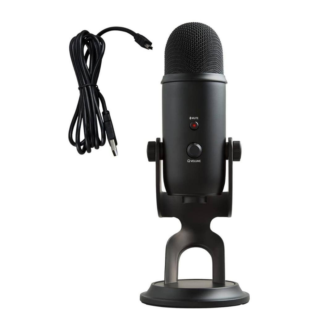 Professional USB Microphone, 4-Polar Patterns, Studio Quality Sound for Streaming, Podcasting and Recording, Blackout price history on PriceWatchPro