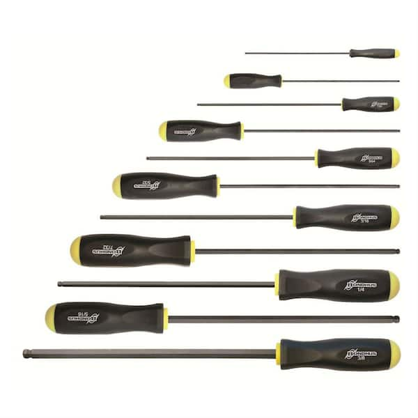 Bondhus Standard Ball End Long L Screwdriver Set with ProGuard (11-Piece)