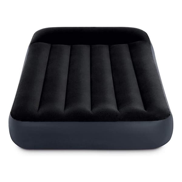 Intex Twin Dura Pillow Rest Classic Blow Up Mattress Air Bed with Built In  Pump 64145ED - The Home Depot