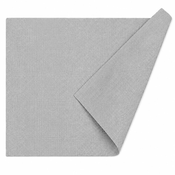 11.8 in. x 17 in. Light Grey Faux Leather Waterproof Heat-Resistant Rectangular Placemats, Set of 6