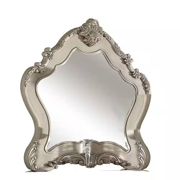 HomeRoots 46 in. W x 48 in. H Wood Beige Wood Dresser Mirror
