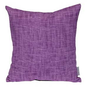 20 X 20 Transitional Woven Purple Square 18 in. x 18 in. Pillow