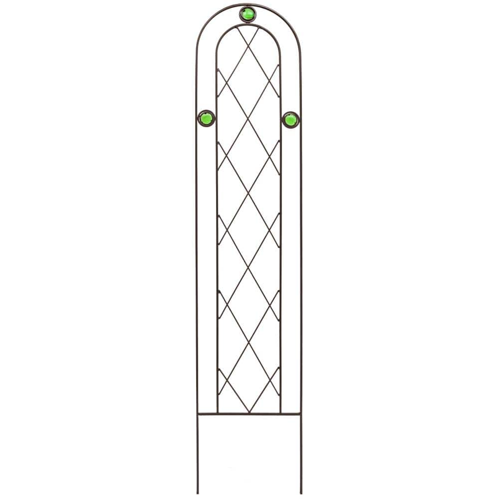 4 ft x 10 in Garden Trellis Decorative Arched Plant Support Black 1-Piece price history on PriceWatchPro