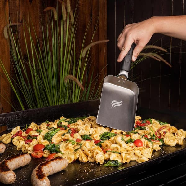 Blackstone Black/Grey Stainless Steel Griddle Scoop Cooking
