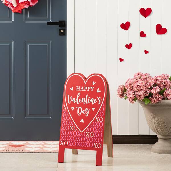 Glitzhome 42 Double Sided Wooden Porch Décor Mother's /Father's Day -  20523396