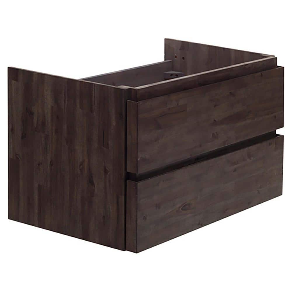 Formosa 47" Brown Acacia Wall-Mounted Single Vanity Base