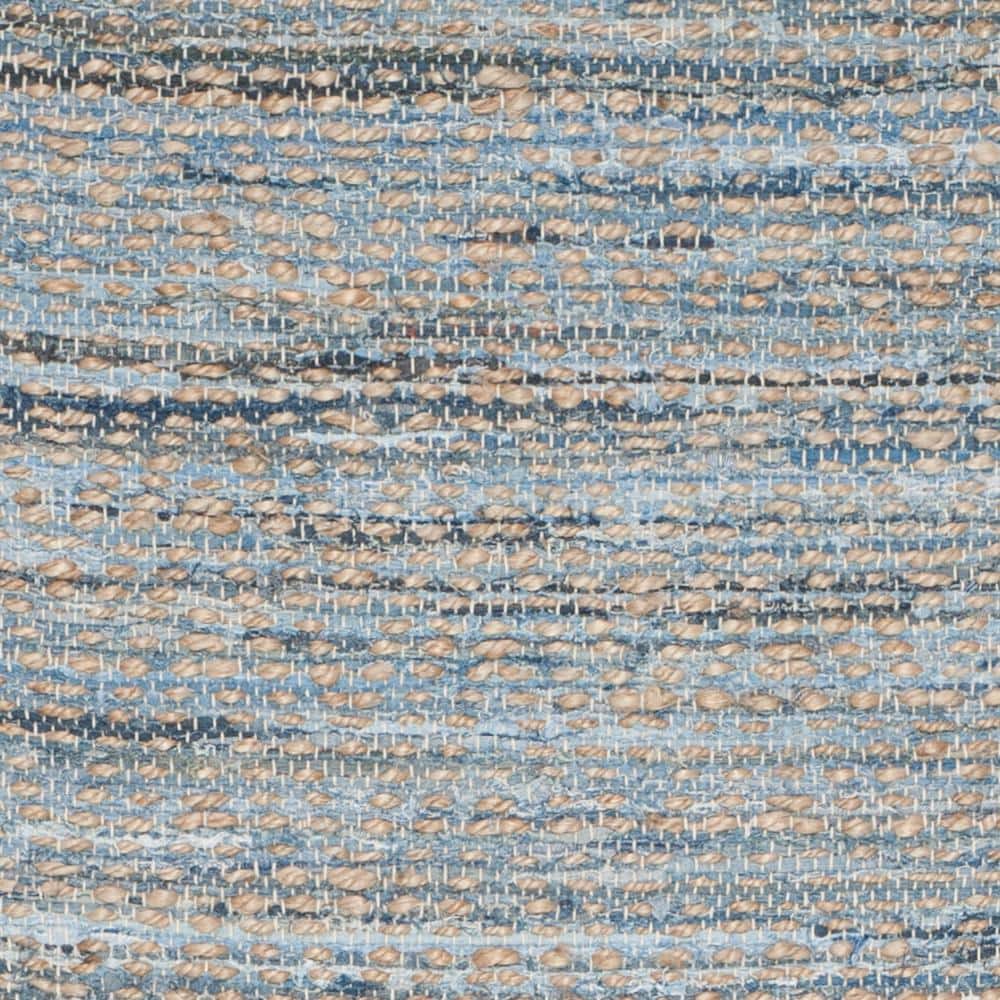 Cape Cod Blue Hand-Knotted Wool Runner Rug 2'3" x 18'