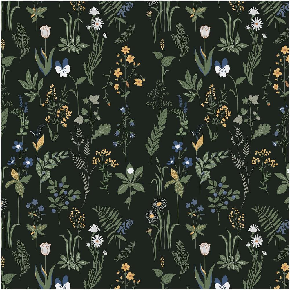 Boho 17.5 in. x 393 in. Removable Peel and Stick Floral Wallpaper for Bedro