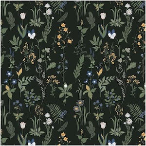 Boho 17.5 in. x 393 in. Removable Peel and Stick Floral Wallpaper for Bedroom and Bathroom