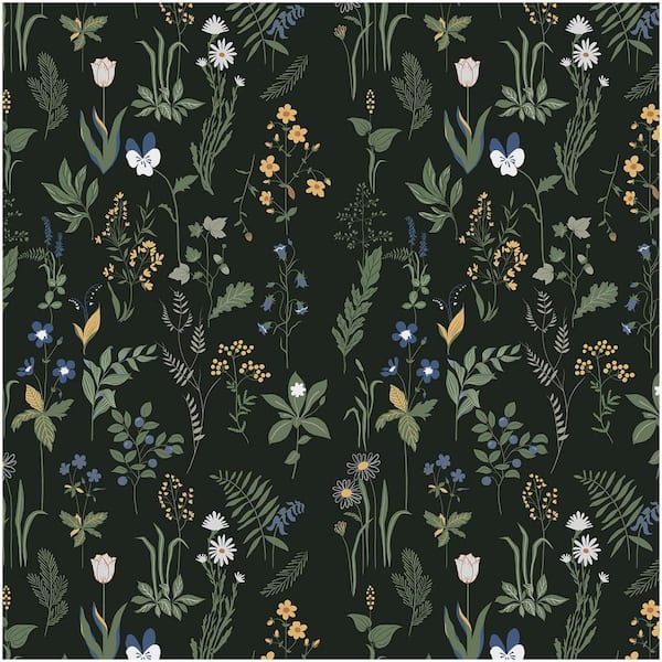 Angel Sar Boho 17.5 in. x 393 in. Removable Peel and Stick Floral Wallpaper for Bedroom and Bathroom