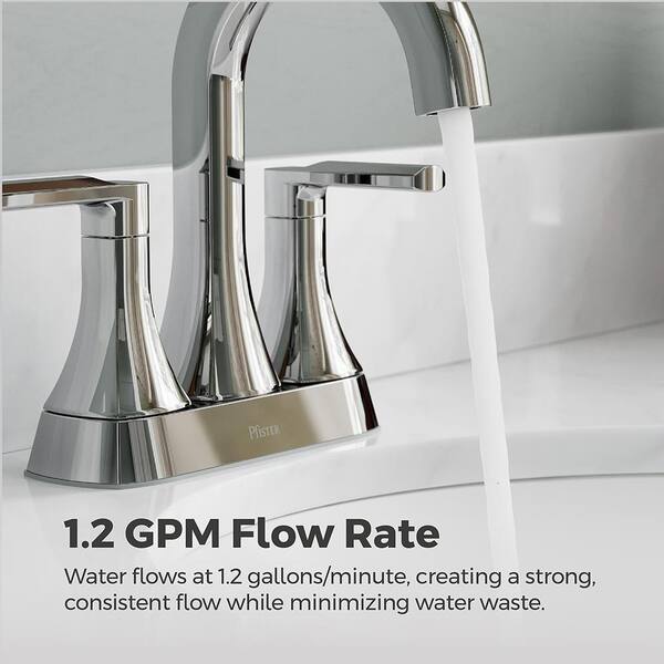 Pfister Vaneri 4 in. Centerset Double Handle Bathroom Faucet in