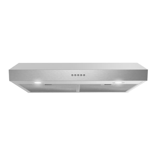 Streamline 30 in. 165 CFM Rapallo Ducted Under Cabinet Range Hood in Stainless Steel, Mesh Filters, Push Button Control, LED Lights