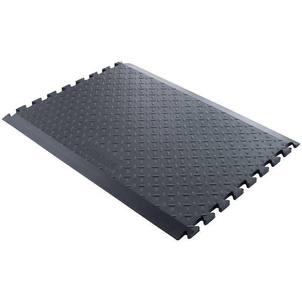 Stanley 24 in. x 33 in. Black Anti-Fatigue Extendable Long Middle Utility Mat