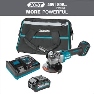 40V Max XGT Brushless Cordless 4-1/2/5 in. Angle Grinder Kit with Electric Brake (4.0Ah)