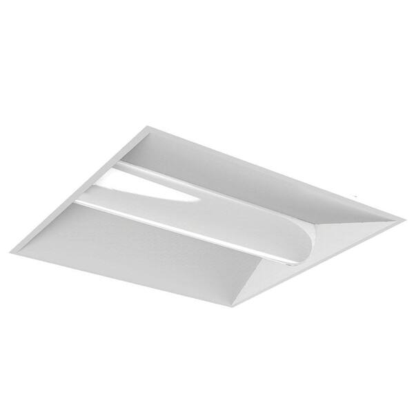 HALCO LIGHTING TECHNOLOGIES 64-Watt Equivalent White 2 ft. x 2 ft. Volumetric Panel Integrated LED Luminaire Troffer