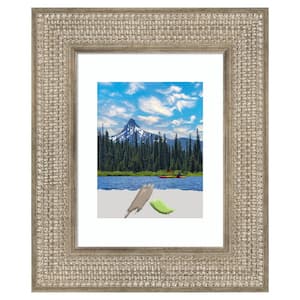 Trellis Silver Wood Picture Frame Opening Size 11x14 in. (Matted To 8x10 in.)