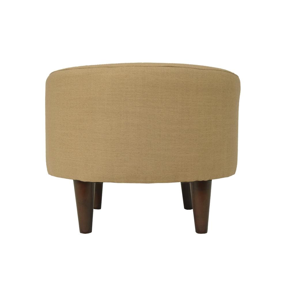 Sophia Allure Pebble Round Upholstered Ottoman