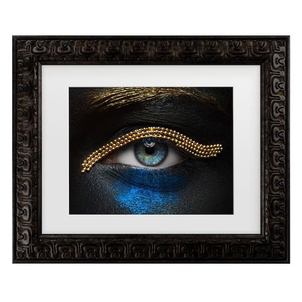 Trademark Fine Art Alex Malikov Macro Beauty Matted Framed Photography Wall Art 14.5 in. x 17.5 in.