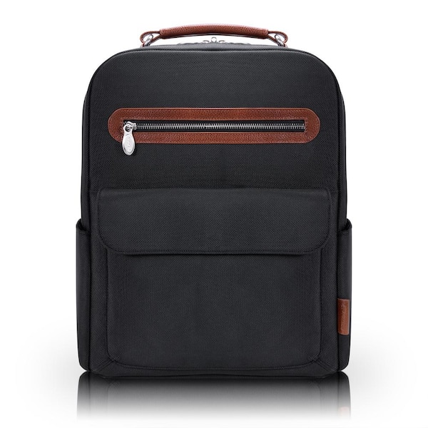 McKLEIN Logan, 17 in. 2-Tone, Dual-Compartment, Laptop and Tablet Backpack, Black (79085)