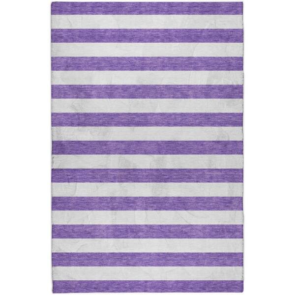 Dream Shag Premium Machine Washable Abstract ADS528 Purple 10 ft. x 14 ft. Area Rug