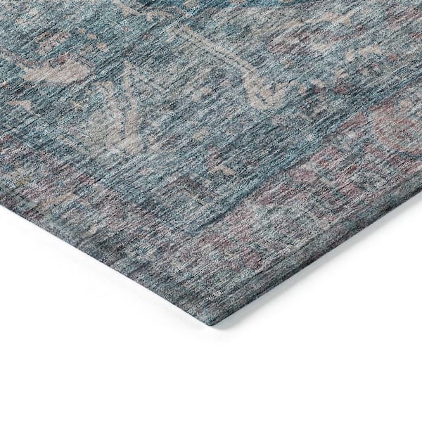Chantille Machine Washable Indoor/Outdoor Abstract ACN1240 Blue 1 ft. 8 in. x 2 ft. 6 in. Area Rug