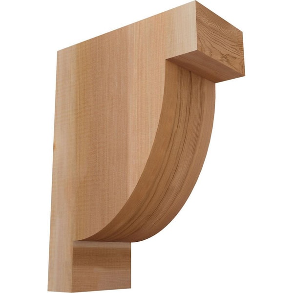 Ekena Millwork 5-1/2 in. x 12 in. x 16 in. Western Red Cedar Alpine Smooth Corbel