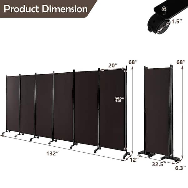 36 x 72 Portable Acrylic Divider with Wood Frame and Locking Casters –  Braeside Displays