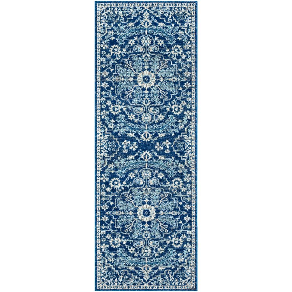Demeter Navy/Teal 2 ft. 7 in. x 7 ft. 3 in. Oriental Runner Rug price history on PriceWatchPro