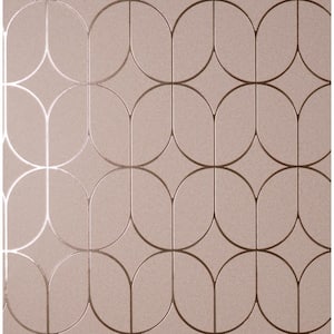 Raye Pink Rosco Trellis Matte Non-Pasted Strippable Wallpaper Sample
