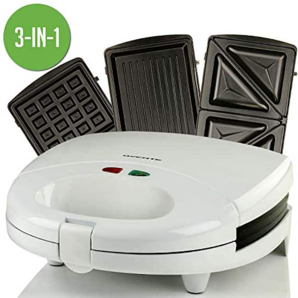 sandwich press with waffle plates