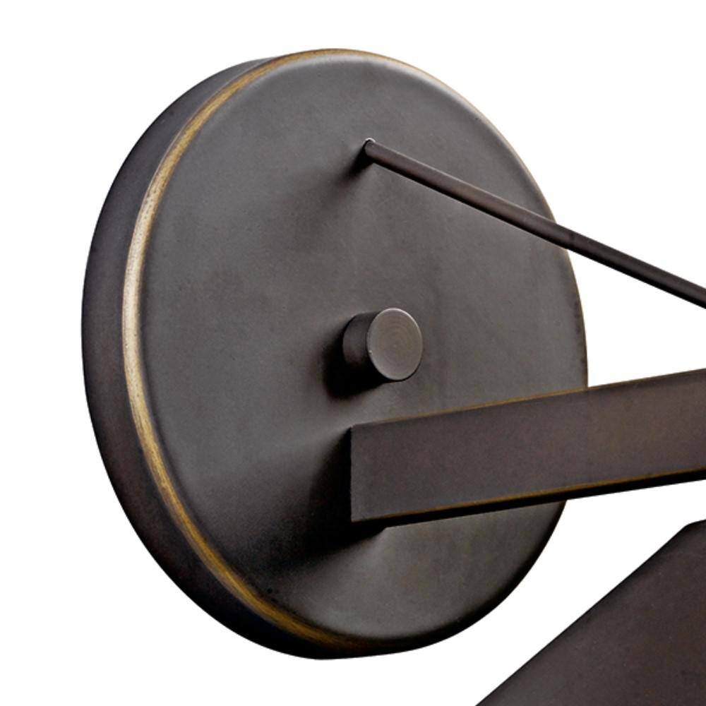 Distressed Bronze 12" Rustic Lantern Wall Sconce