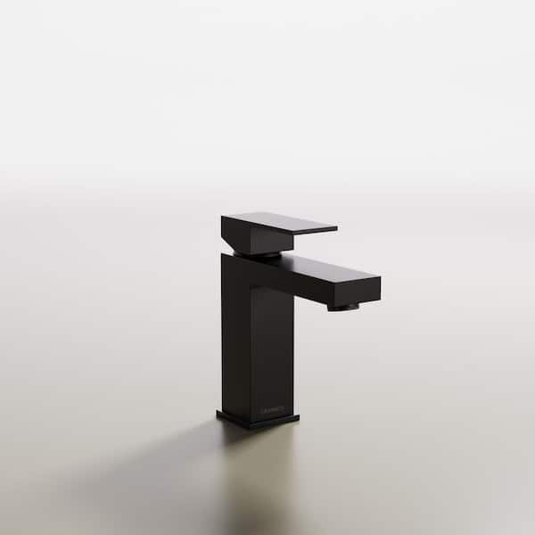 GOUGH Single-Hole Single-Handle Bathroom Faucet in Matte Black
