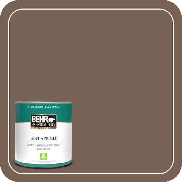 BEHR PREMIUM PLUS 1 qt. #760B-6 Traditional Semi-Gloss Enamel Low Odor Interior Paint & Primer