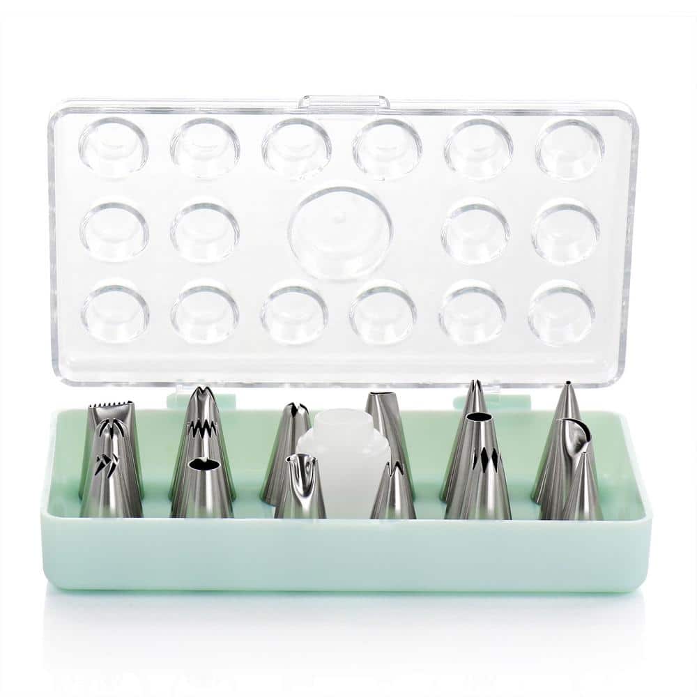 Stainless Steel Cake Decorating Nozzles 16-Piece Set
